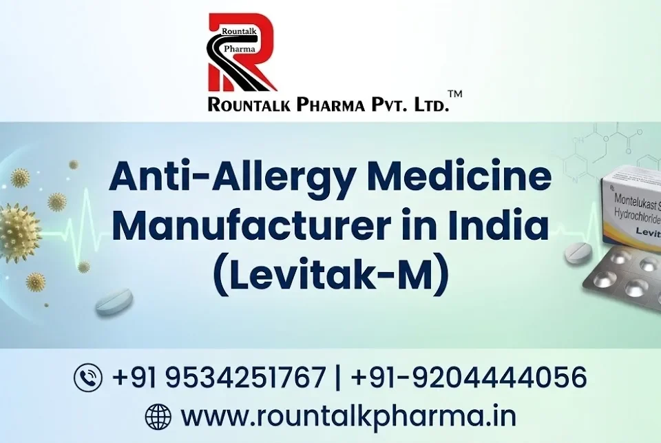 Anti-allergy medicine manufacturer in India (Levitak-M)